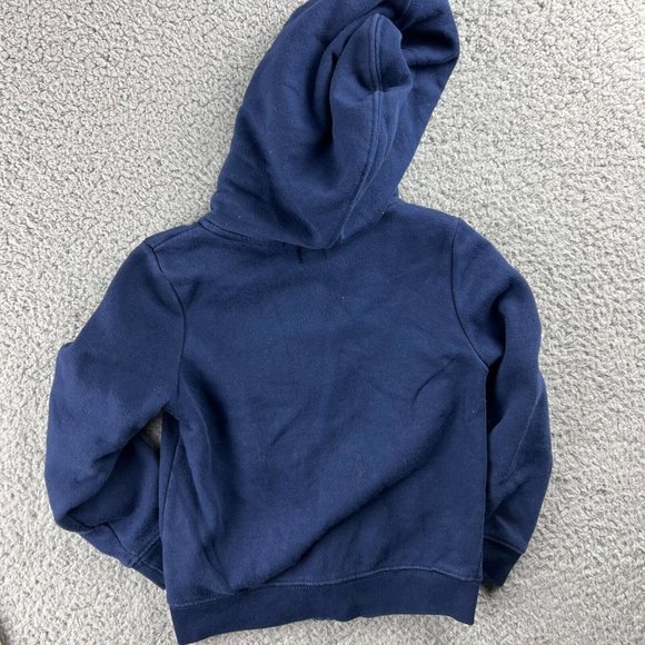 Baby Gap Girls Big Logo Hoodie Navy Blue and Pink Size 5 Years - Picture 7 of 8